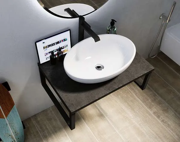 Столешница GRUNGE LOFT 100 Бетон темно-серый