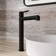 Cмеситель для раковины IDDIS Aiger высокий черный матовый AIGBL01i01