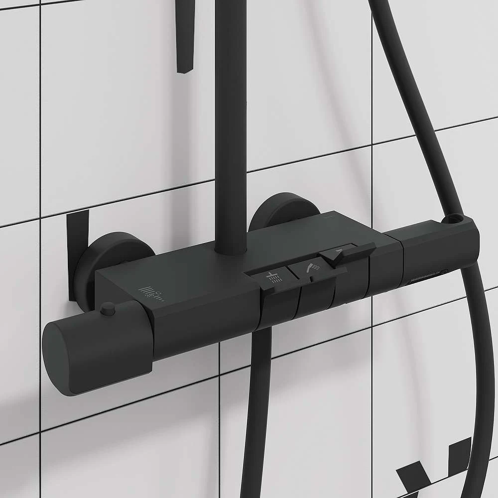 Душевая система IDDIS SpaHome с тропическим душем, черный матовый, SPHBLTKi06