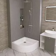 Поддон  ВОЛЬТА/VOLTA 900х900 высокий сектор комплект Премиум