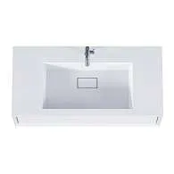 Тумба Milacco 100П (994х300х476) 1я белый (низ)