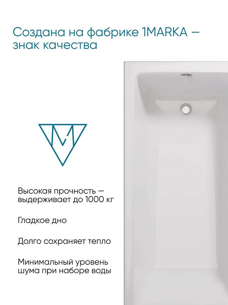 Ванна АЭЛИТА СЛИМ/AELITA SLIM 1500х750