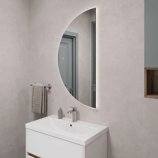 Зеркало PICO (550х1100х29) полукруг подсветка/сенсор