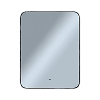 Зеркало Shape Soft (700х900х30) прямоугольник черный К01 LED датчик