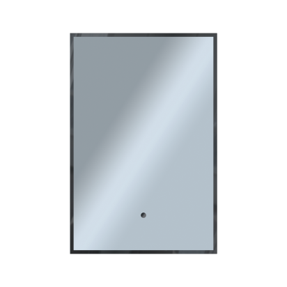 Зеркало Shape Strict (400х600х30) прямоугольник черный К01 LED датчик