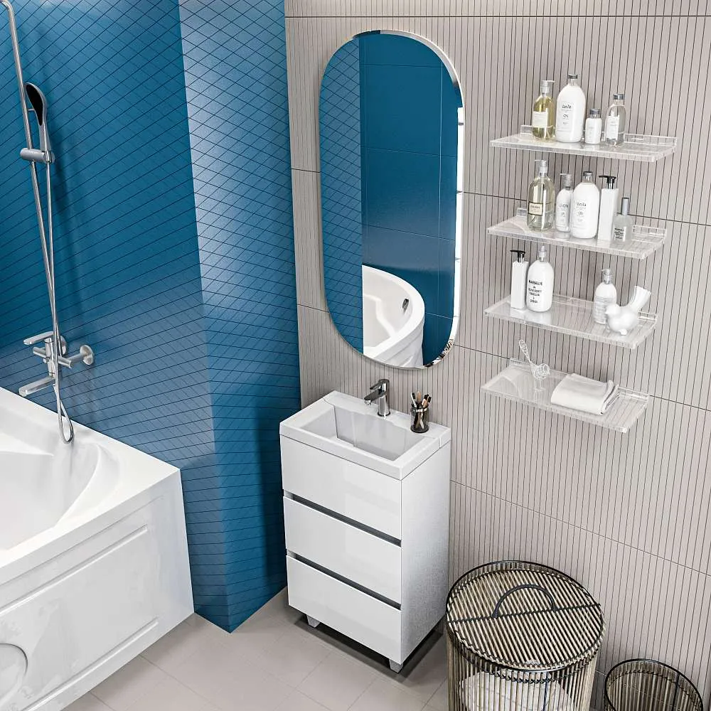 Тумба с раковиной МОДУЛЬ М/Bumble 60Н 2я