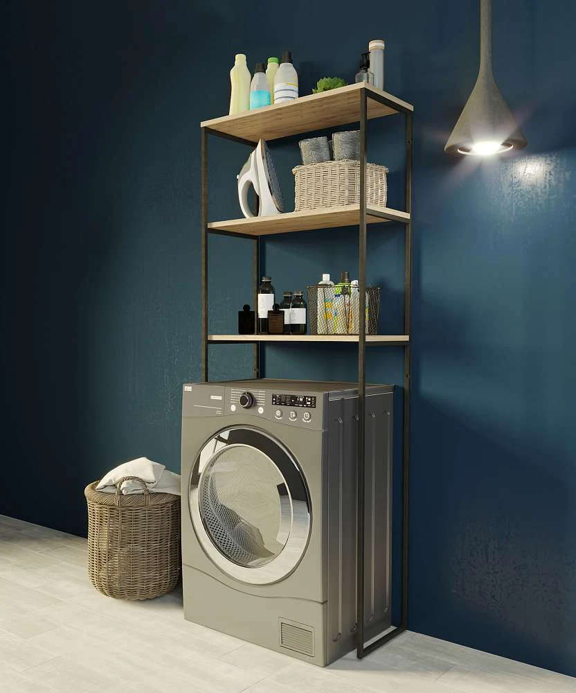 Шкаф ГРАНЖ ЛОФТ/GRUNGE LOFT над стир. машиной 170*65 дуб вотан
