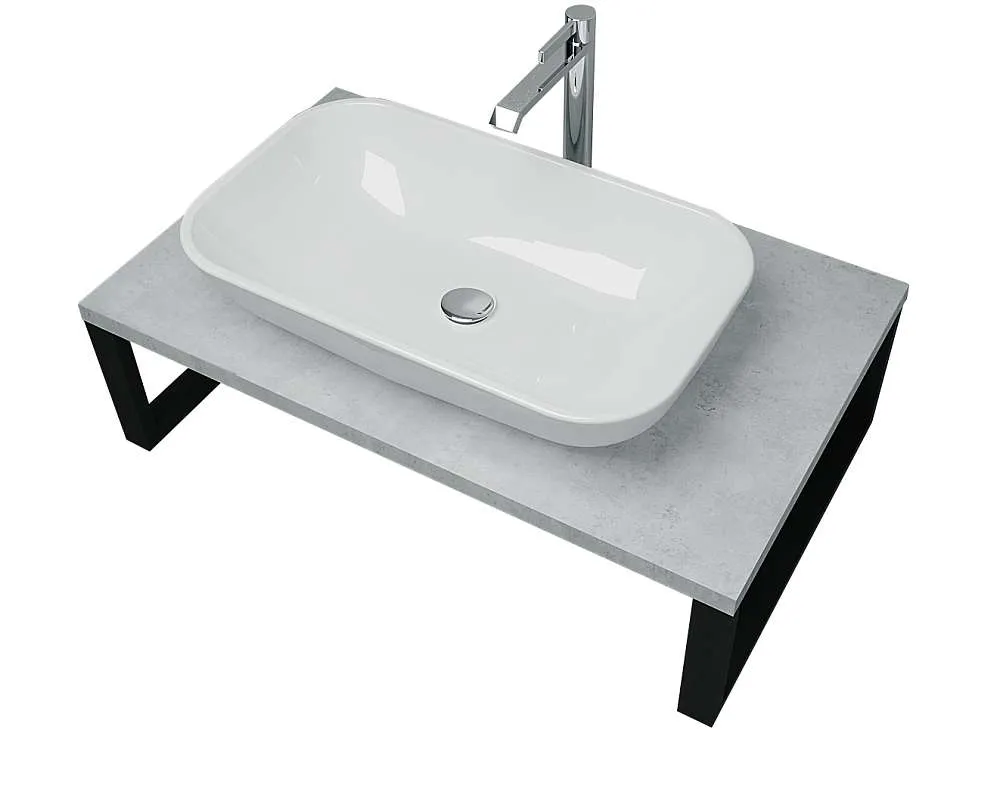 Столешница ГРАНЖ ЛОФТ/GRUNGE LOFT 80 бетон светлый