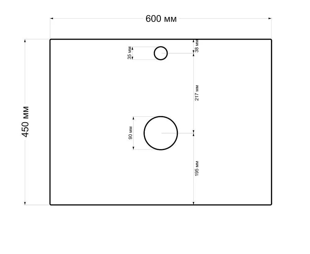 Тумба со столешницей ЭСТЕЛЬ/Estel 60П 1я белый