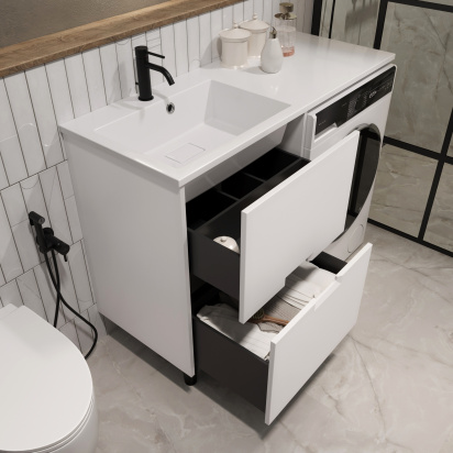 Тумба Maid 58Н(120) (580х890х475) 2я белый