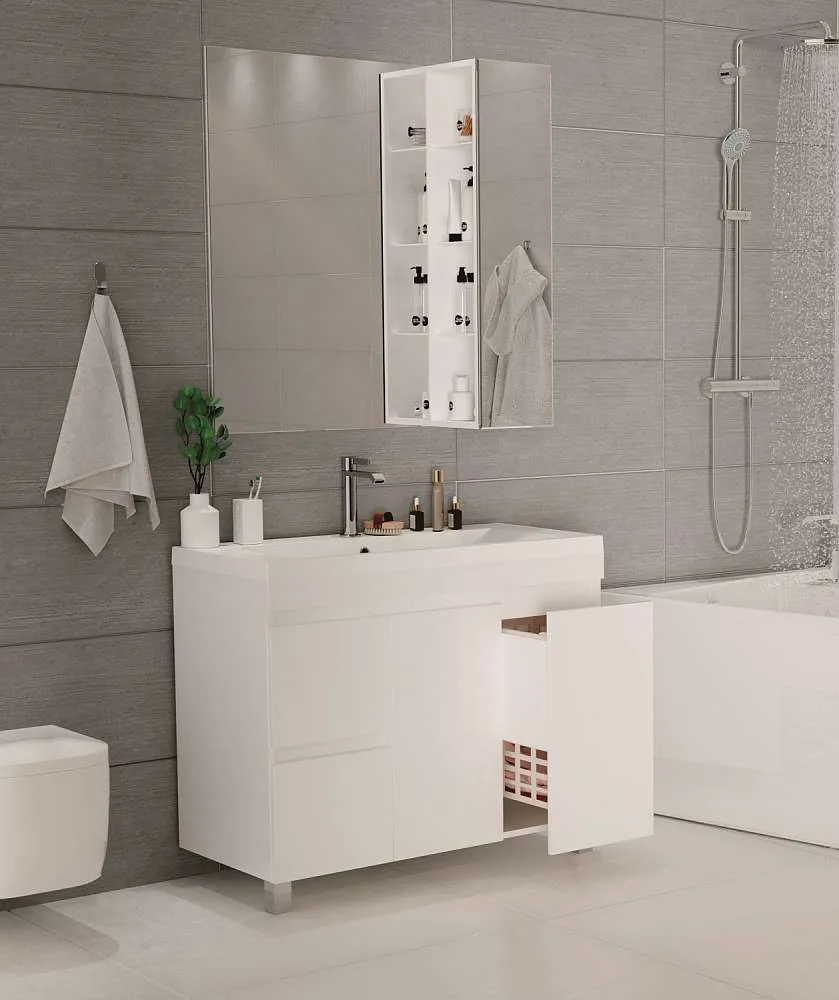 Пенал Cube 25П Белый глянец