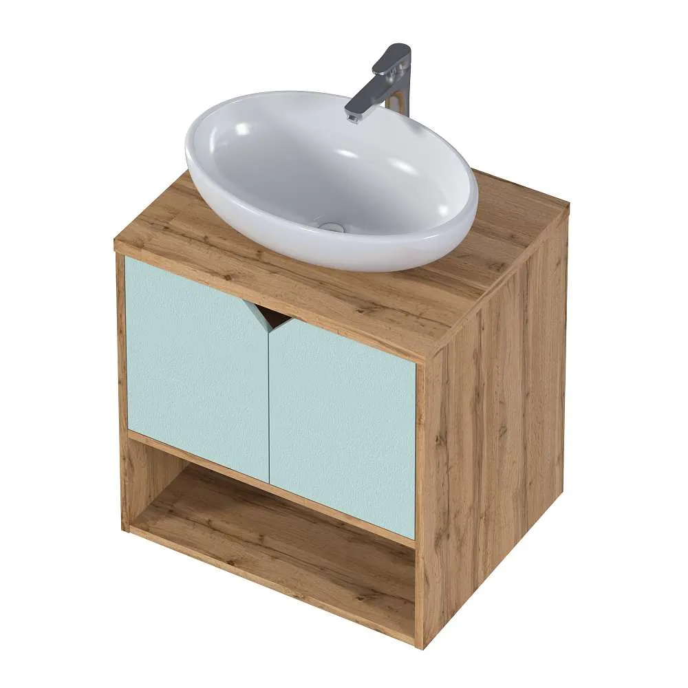 Тумба ДЕЛЬТА/Delta 60П 2Д Мята софт