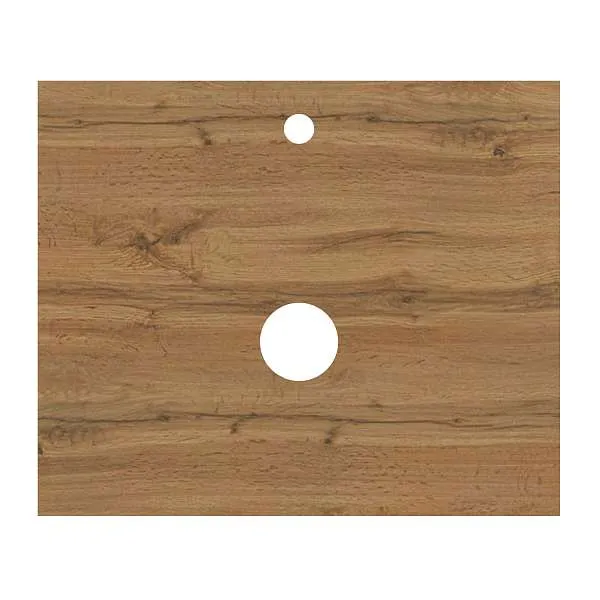 Тумба со столешницей Veil 60П (600х500х500) 2я белая аляска/дуб вотан