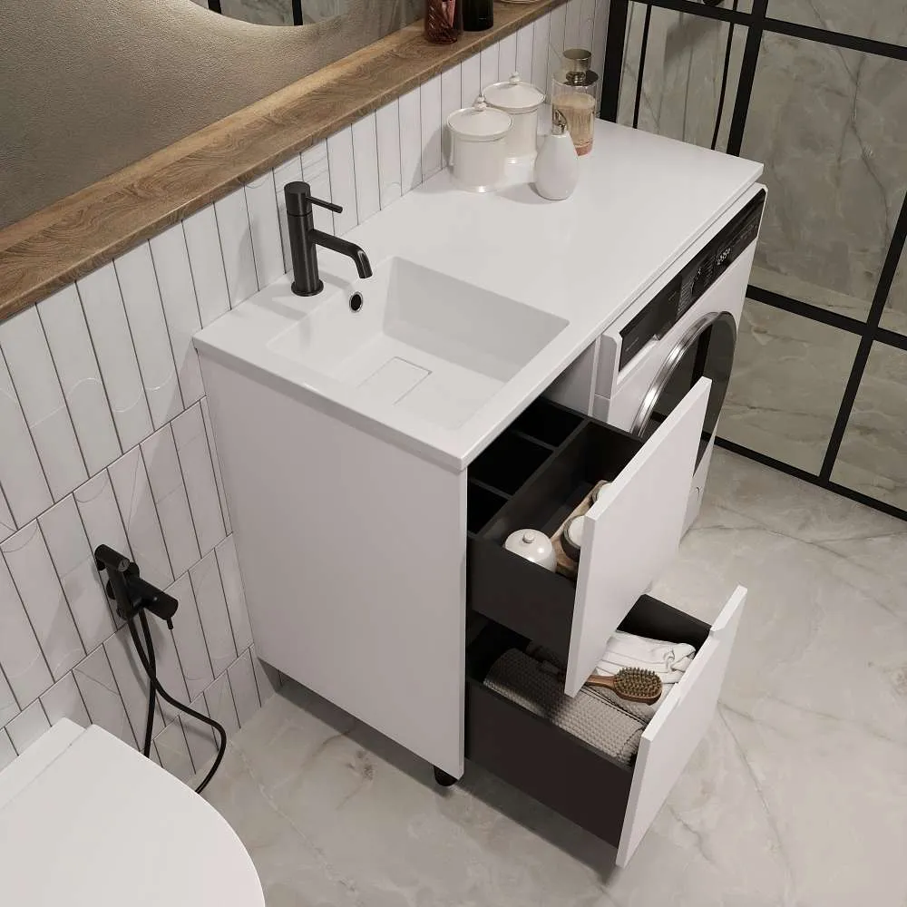 Тумба КЛЭР/Maid 38Н(100) (380х890х475) 2я белый