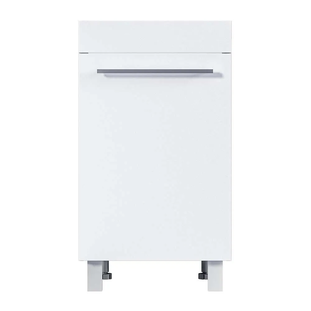 Тумба ВИСТА/Wash 48Н 1д. белый глянец