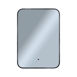 Зеркало Shape Soft (500х700х30) прямоугольник черный К01 LED датчик