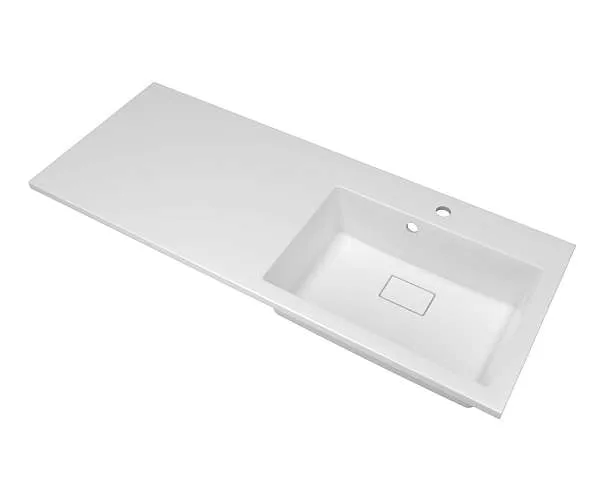 Раковина Аванти 120R (1200х480) белый ИК мебельная