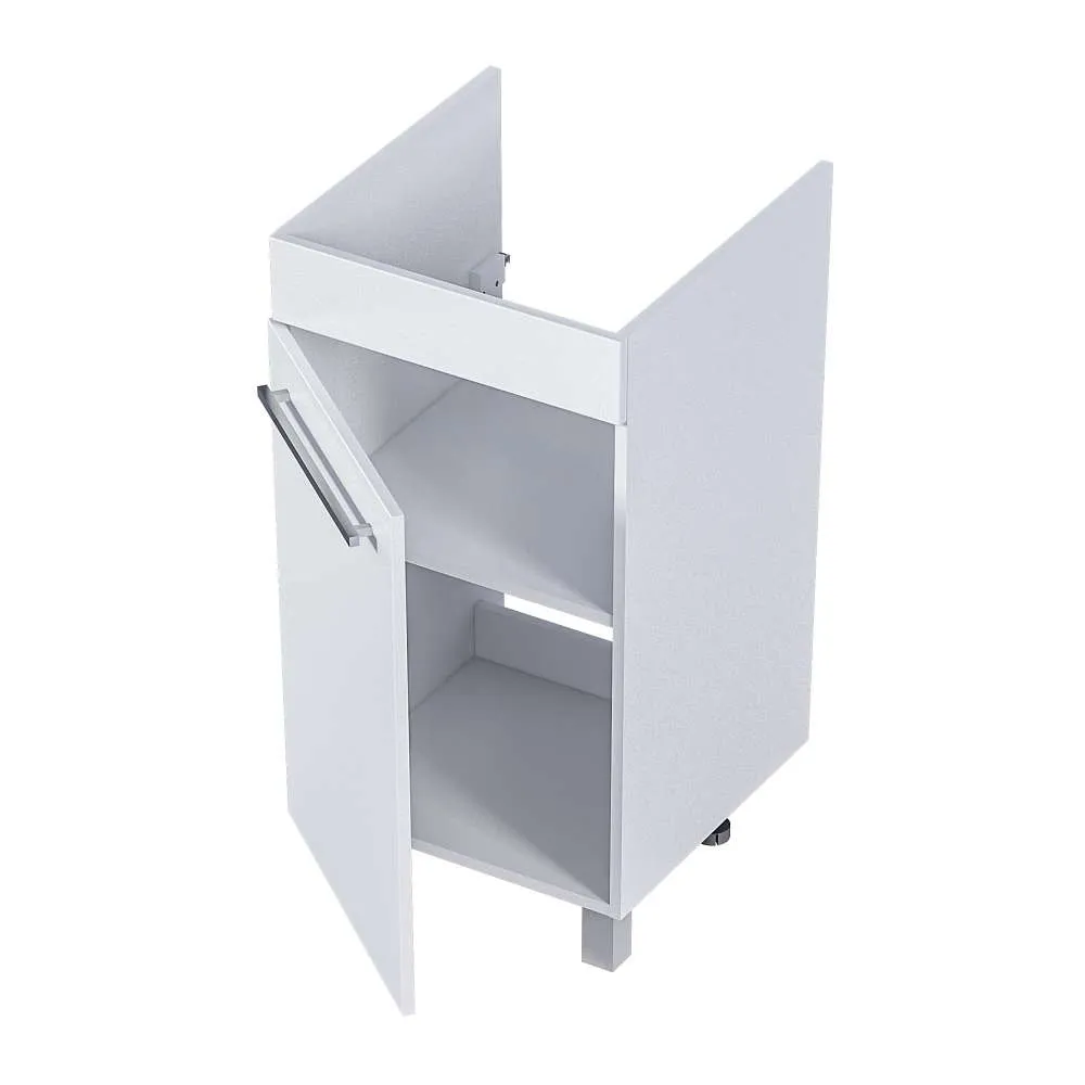 Тумба ВИСТА/Wash 48Н 1д. белый глянец