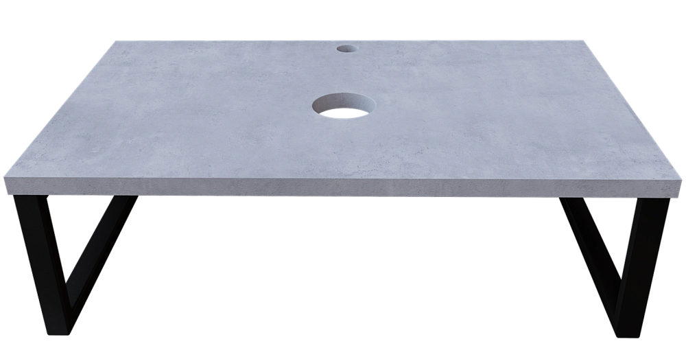 Столешница ГРАНЖ ЛОФТ/GRUNGE LOFT 80 бетон светлый