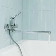 Смеситель для ванны IDDIS Паркер с длинным изливом PARSB02i10WA