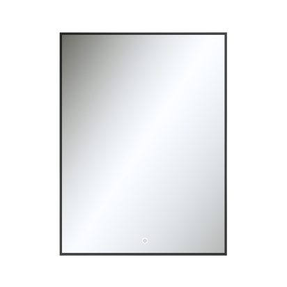 Зеркало PINO (600х800х29) прямоугольник черный УФ01 подсветка/сенсор