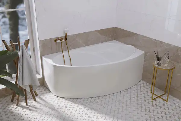 Ванна ДЖУЛИАННА/JULIANNA 1500х900 R МГ