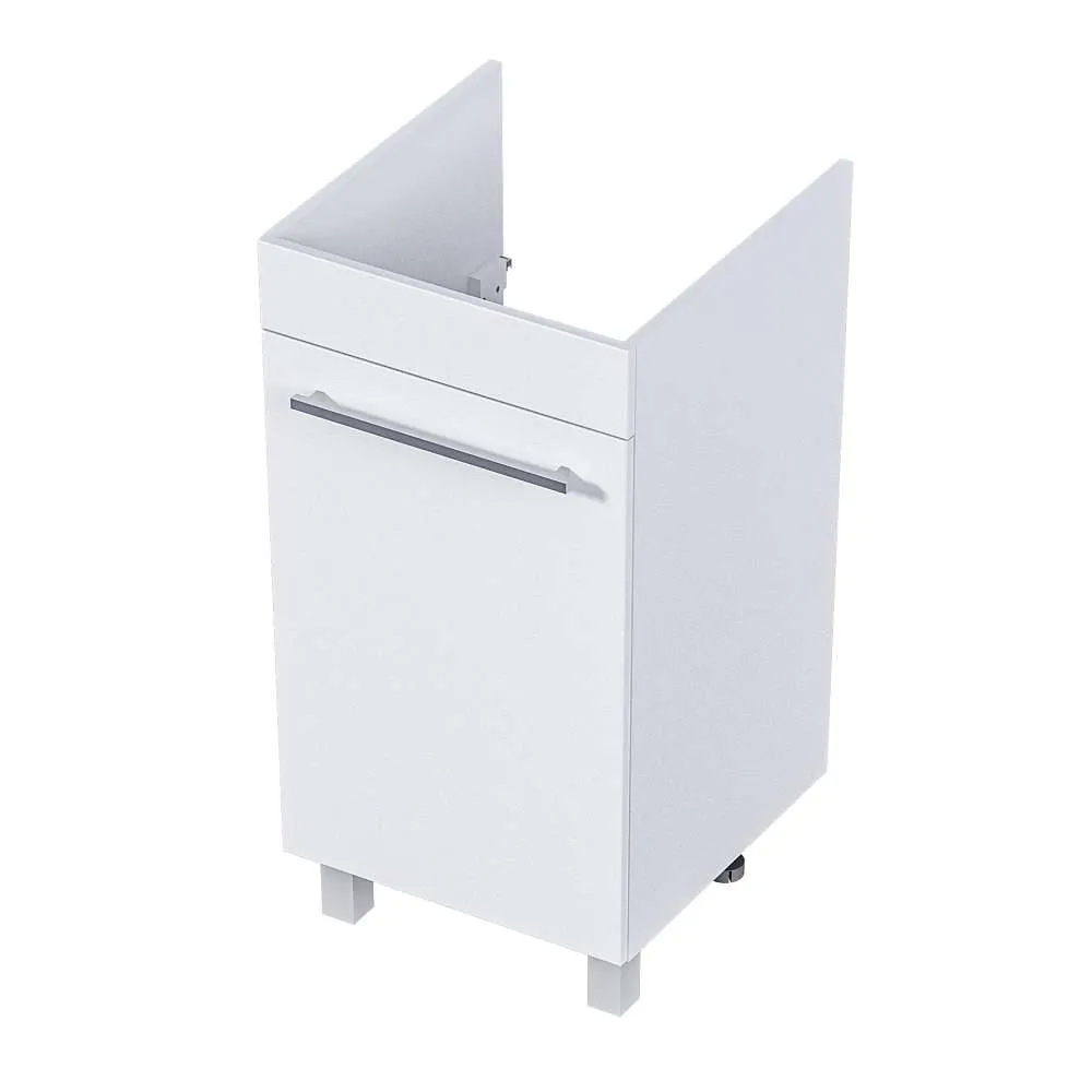 Тумба ВИСТА/Wash 48Н 1д. белый глянец