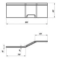 Панель КОНВЕЙ/CONVEY 1500 L фронт рельеф