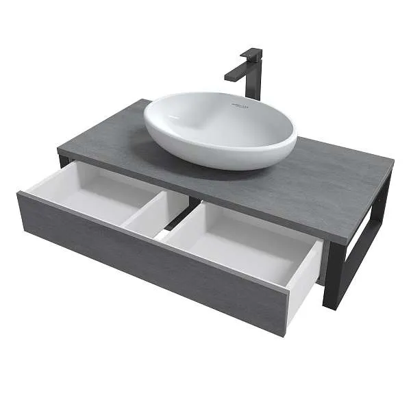 Тумба GRUNGE LOFT 100П 1в.я Бетон лофт