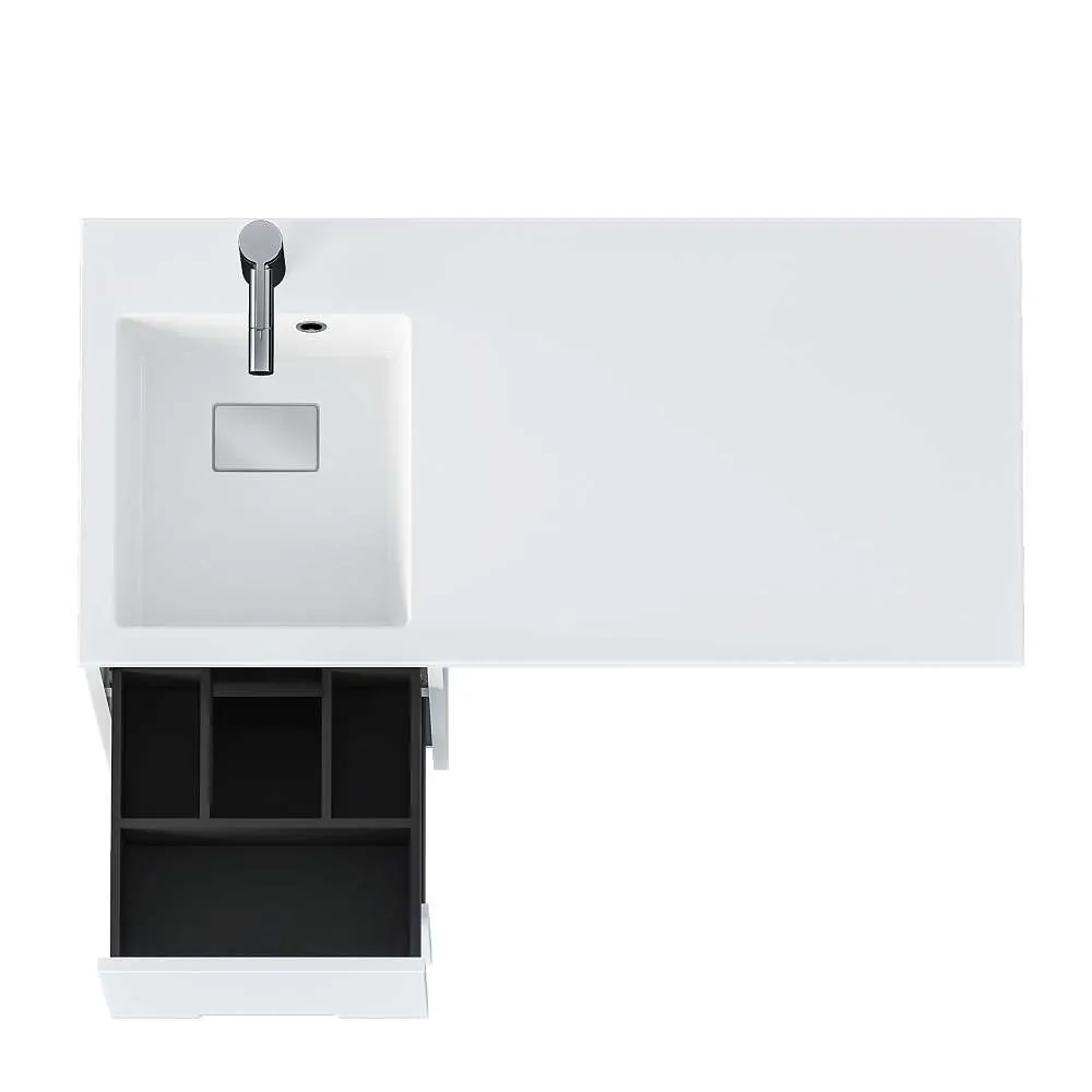 Тумба КЛЭР/Maid 38Н(100) (380х890х475) 2я белый