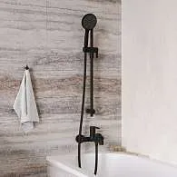 Смеситель IDDIS Эйгер для ванны черный матовый AIGBL00i02WA