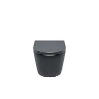 Унитаз подвесной IDDIS безободковый Blanco черный матовый BLAR3BMi25