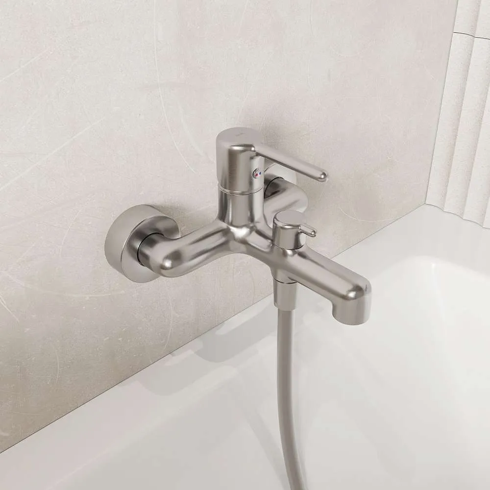 Cмеситель для ванны IDDIS Aiger, хром матовый, AIGBC00i02WA