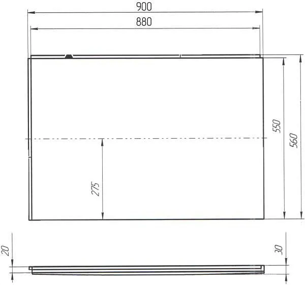 Панель 900 бок рельеф