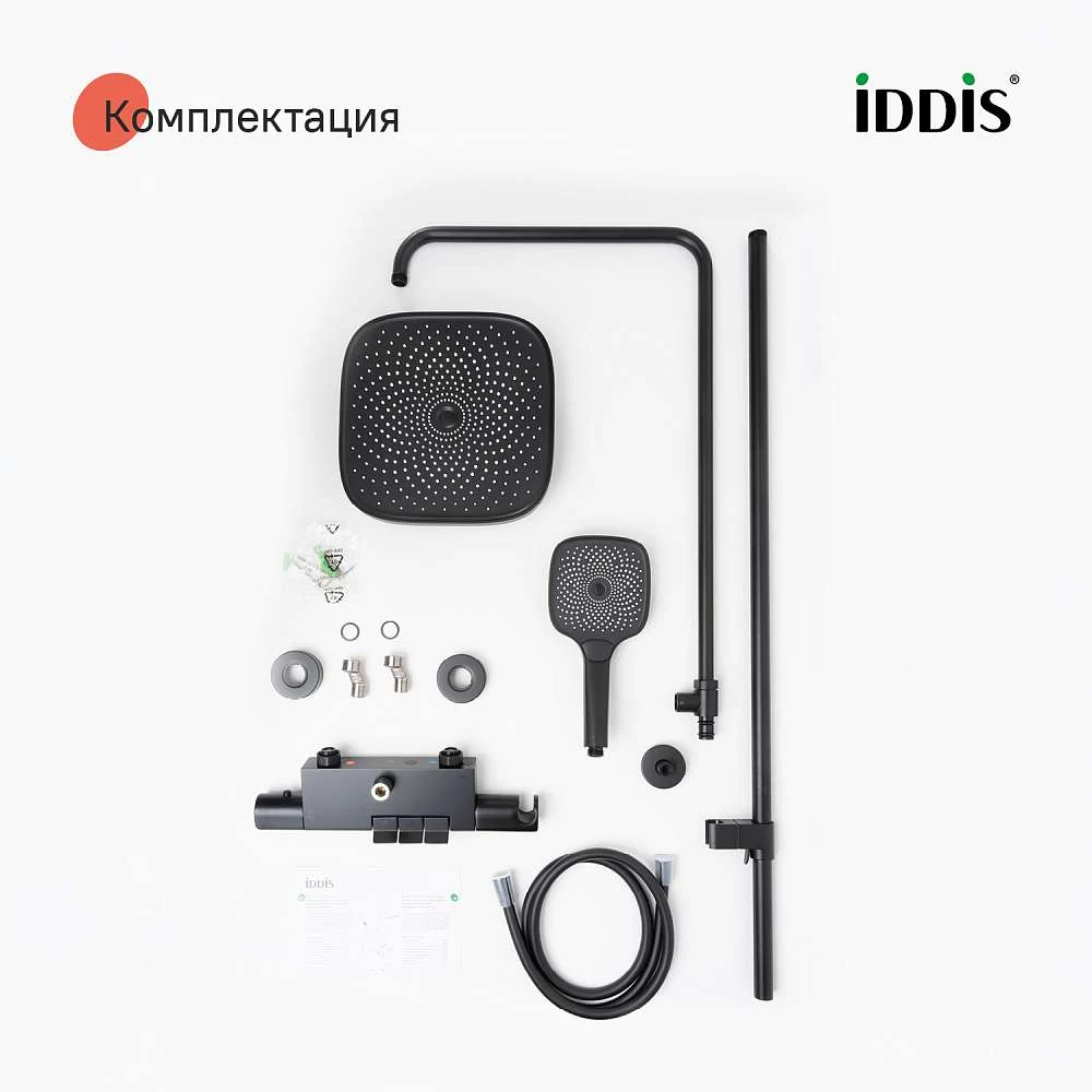 Душевая система IDDIS SpaHome с тропическим душем, черный матовый, SPHBLTKi06
