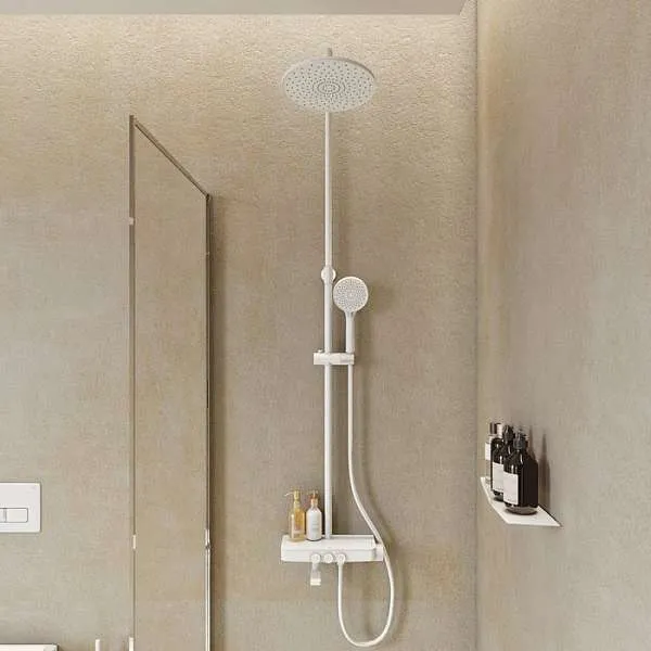Душевая система Iddis Shelfy с изливом белый матовый SHEWTBTi06