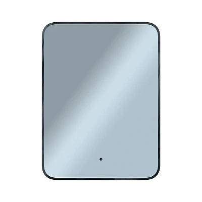 Зеркало ФОРМА СОФТ (600х800х30) прямоугольник черный К01 LED датчик