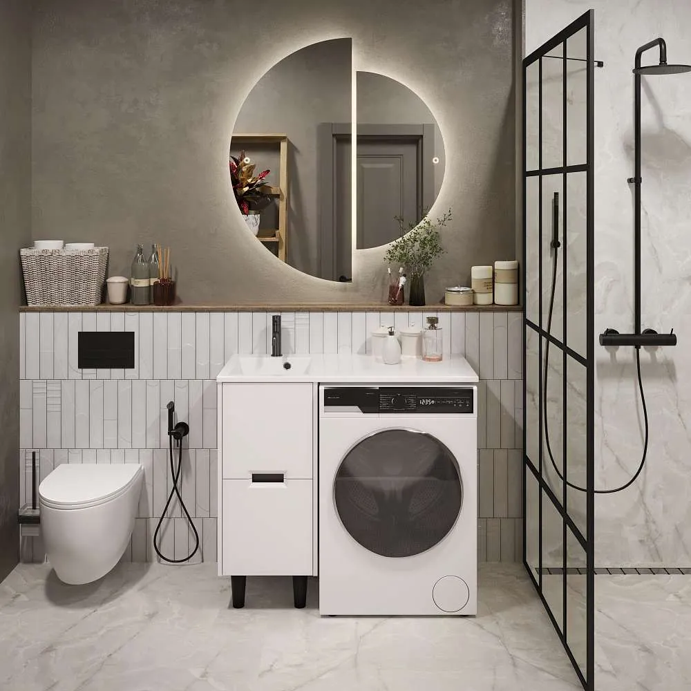 Тумба КЛЭР/Maid 38Н(100) (380х890х475) 2я белый