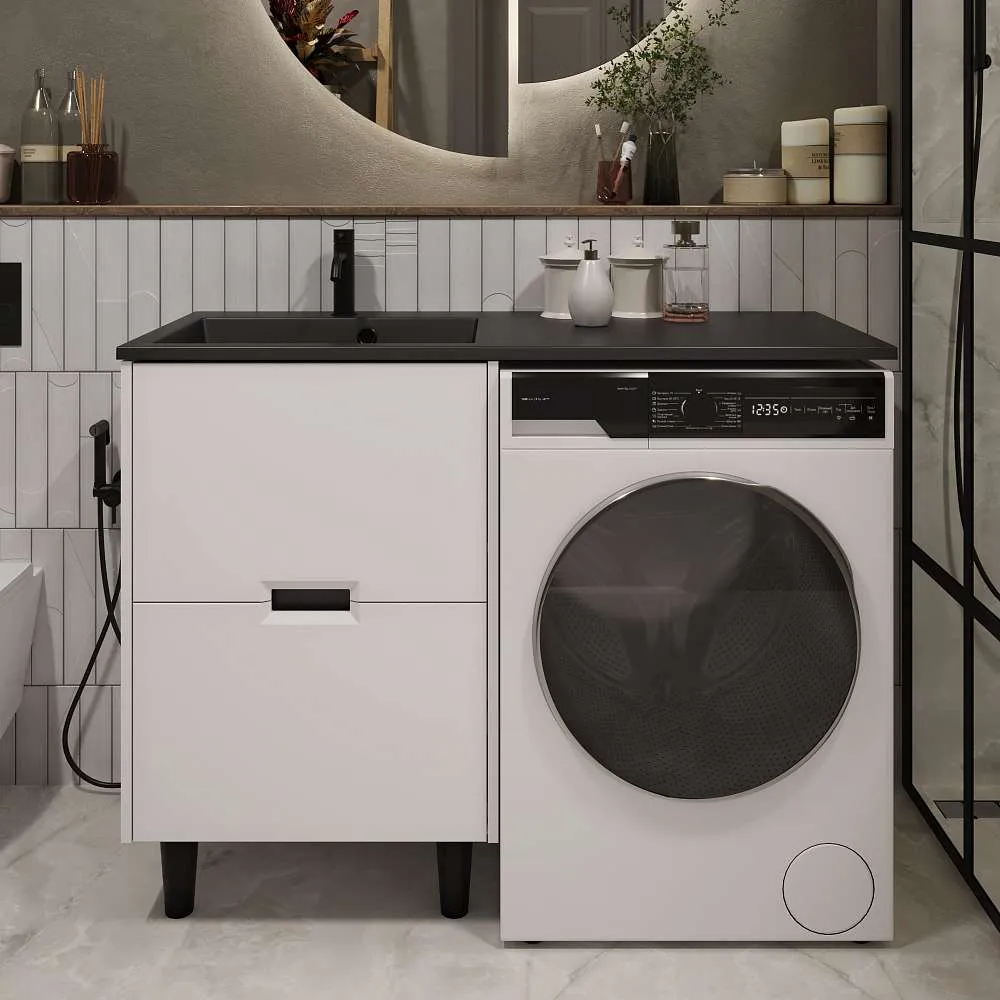 Тумба КЛЭР/Maid 58Н(120) (580х890х475) 2я белый