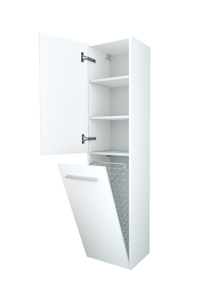 Пенал Соната 35П 2д.б/к белый глянец R