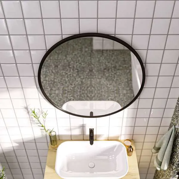 Зеркало Mystery 800П монолит найт круглое